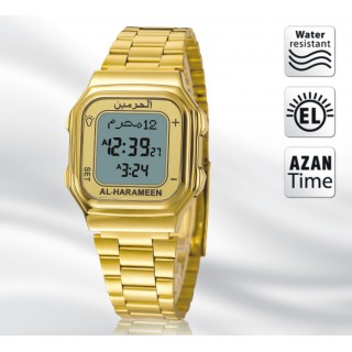 Al-Harameen Golden Azan Watch